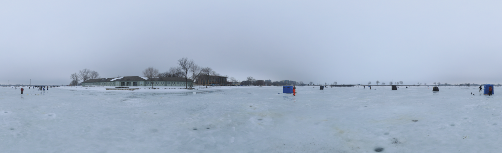 Ice Fishing on Monona Bay