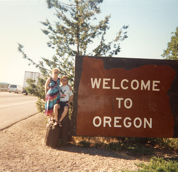 Crossing over into Oregon, leaving California for good