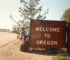 Crossing over into Oregon, leaving California for good