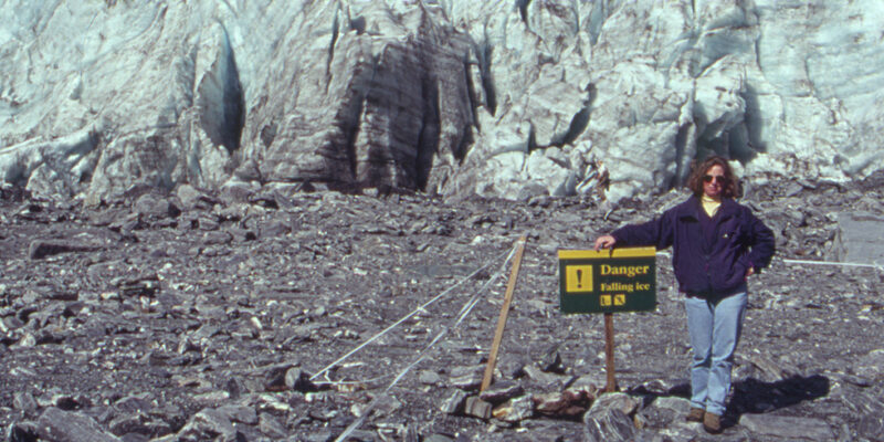 Laura at Franz Josef Glacier