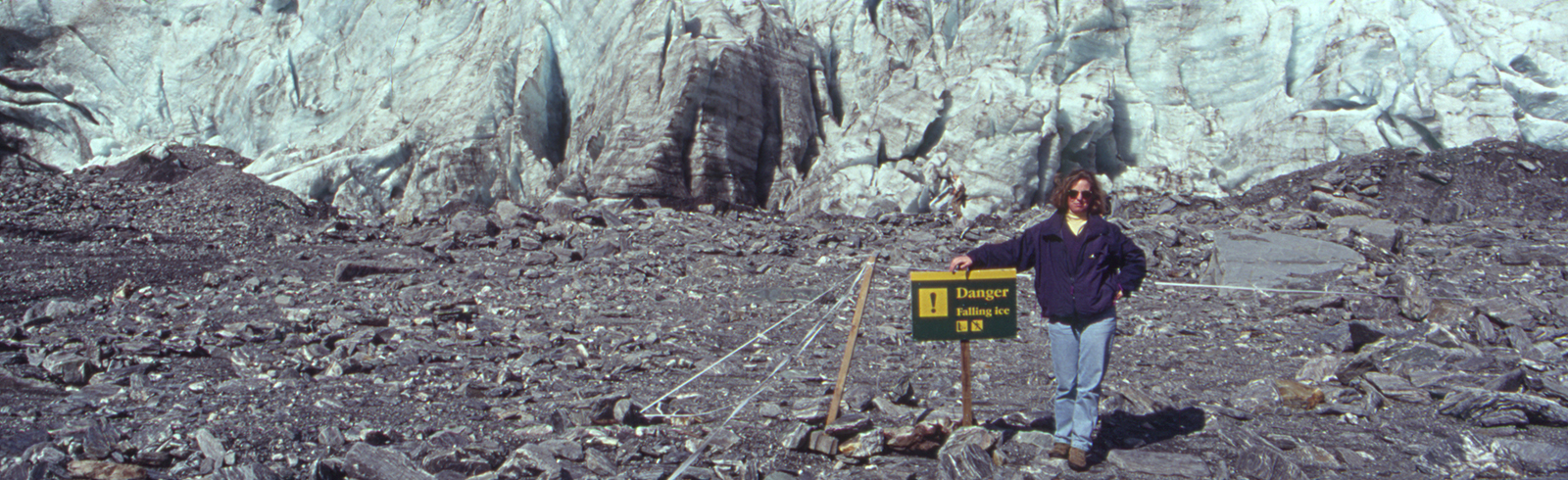 Laura at Franz Josef Glacier