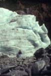Laura with Franz Josef Glacier