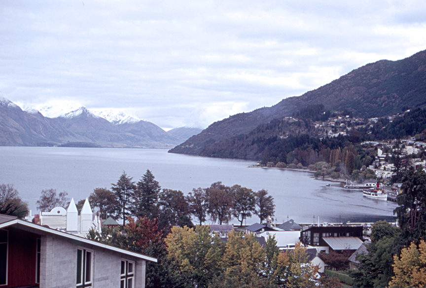 View of Lake Wakatipu from hotel